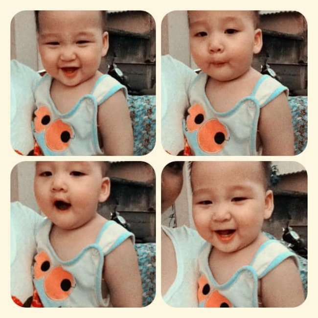Ảnh hiếm của con trai Bảo Thanh thuở lọt lòng: Đeo nơ hồng, được bố lóng ngóng cho ăn bột - 8