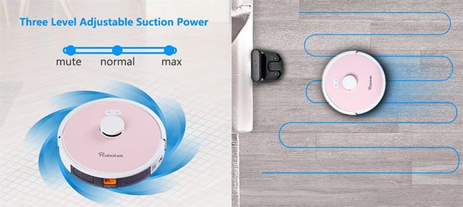 Khám phá chi tiết robot hút bụi lau nhà Robotek w750 - 2