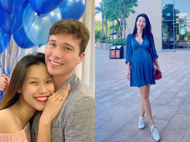 Mang bầu sắp sinh bị trào ngược dạ dày, Á hậu Hoàng Oanh còn tủi thân hơn vì chồng Tây - 4