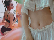 Làm đẹp - Vén áo khoe vòng 2, Ninh Dương Lan Ngọc bật mí số đo eo 54cm đánh bật cả Ngọc Trinh
