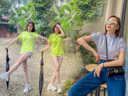 Thời trang - Chỉ diện áo phông quần short, Phương Oanh cũng khoe được dáng nuột, biến chân dài như 1m8