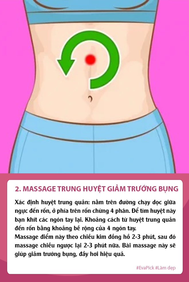 cham massage theo 6 dong tac nay, mo cu the tieu bien, bung phang ly khong can den phong tap - 3