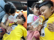 Giải trí - Sao Việt 24h: Hải Băng sinh con dày nát cả bụng, giờ nhìn các bé chăm nhau mà mát lòng