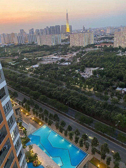 View từ căn hộ nằm ở chung cư cao cấp tại quận 2, TP. HCM