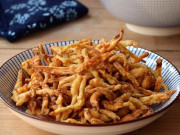 Bếp Eva - Nấm đùi gà tẩm bột: Ăn chơi cũng được mà ăn chính càng ngon