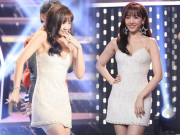 Thời trang - Diện váy ngắn cũn khoe đôi chân siêu phẩm, ngờ đâu Hari Won lại bị soi "vật thể lạ"