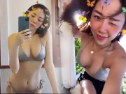 Thời trang - Tự nhận mình là con gái Thuỷ thần, Tóc Tiên diện bikini khoe vòng một tăng size