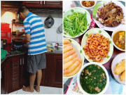 Bếp Eva - Cô nàng số hưởng, suốt ngày được 3 người đàn ông nấu cho ăn toàn món ngon