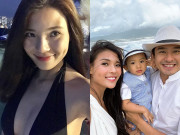 Làm mẹ - Khuôn mặt mỹ nhân, Thúy Diễm vẫn nhận mi ngắn, môi mỏng, lấy Lương Thế Thành nên đẻ con đẹp