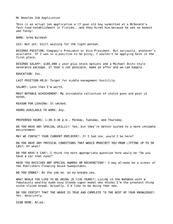 Những lá đơn xin việc bá đạo thách thức mọi sự sáng tạo - 5