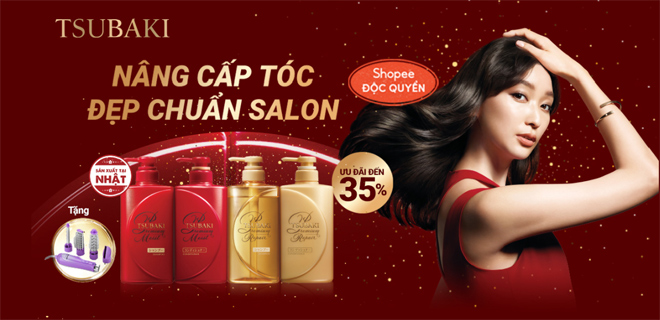 TSUBAKI đã nâng tầm chuẩn salon tóc đẹp tại nhà của họ với ưu đãi lên đến 35% trên Shopee - 1