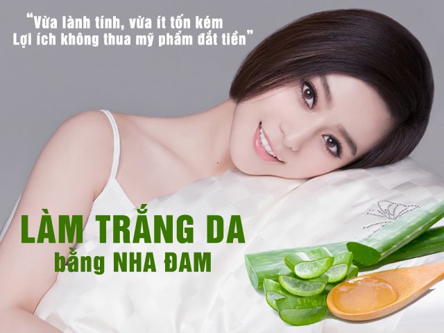 Kể không hết công dụng dưỡng da của nha đam, thoa đến đâu da trắng đến đó