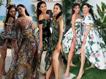 Diện đồ đôi bên Tiên Nguyễn, mẹ chồng Hà Tăng chiếm luôn hào quang của con gái