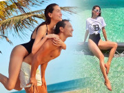 Thời trang - Hồ Ngọc Hà lăng xê mốt bodysuit gợi cảm, thả dáng trên lưng người tình