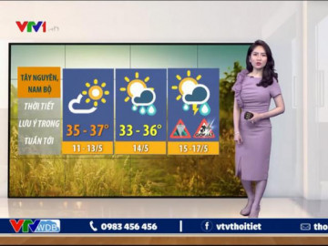 Nữ MC bản tin thời tiết VTV gặp sự cố tím lịm toàn thân khi chương trình đang phát sóng