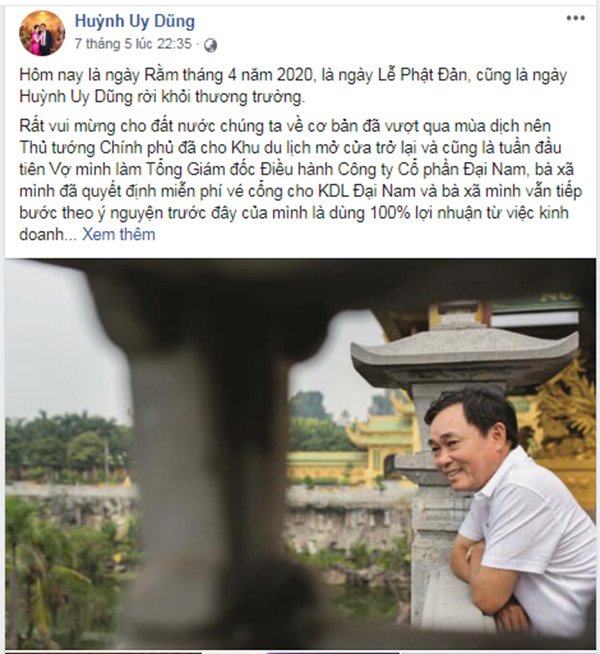 dai gia dung "lo voi" bat ngo tuyen bo chuyen giao quyen luc cho vo,
roi khoi thuong truong - 1