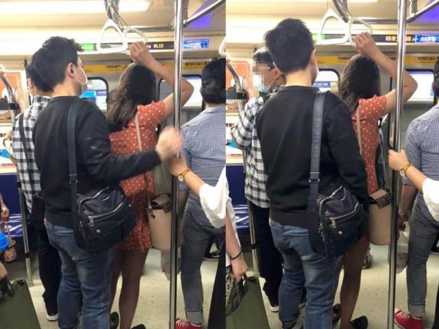 Cặp đôi đứng áp sát nhau trên tàu dù thưa chỗ, dân mạng nổi giận khi biết sự thật
