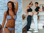 Bà bầu - Tình cũ Ronaldo sinh con với chồng kém tuổi, suýt mất mạng vì biến chứng nguy hiểm