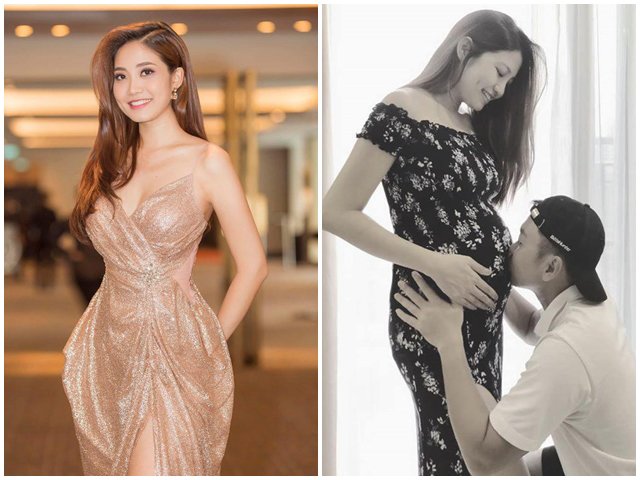 Mang bầu sau 6 năm cưới, người đẹp Hoa hậu Việt Nam 2012 không quên giữ chồng