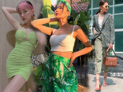 Thời trang - Sao Việt diện trang phục xanh ngát: xu hướng màu mới và mẹo “lên đồ” cho nàng da ngăm