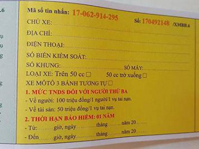 Mua bảo hiểm xe máy 20.000 đồng/năm mà thiếu điều này thì vẫn bị xử phạt