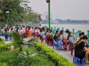 Xem ăn chơi - Dân đổ xô ra hồ Tây đông như trẩy hội, hàng quán ven hồ được dịp "hốt bạc"