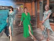 Thời trang - Đang cá tính, Minh Hằng chuyển sang diện váy xẻ điệu đà - item nhất định có mùa hè này