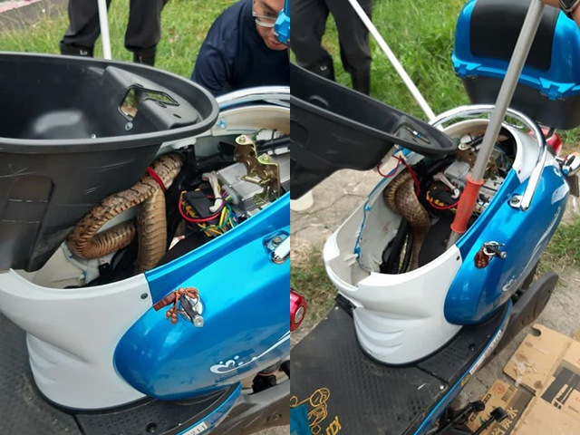 Không khởi động được xe máy điện, người đàn ông choáng nặng khi mở cốp ra