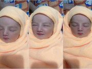 Bà bầu - Vừa chào đời, bé gái khiến dân mạng trầm trồ với gương mặt nét nào ra nét ấy