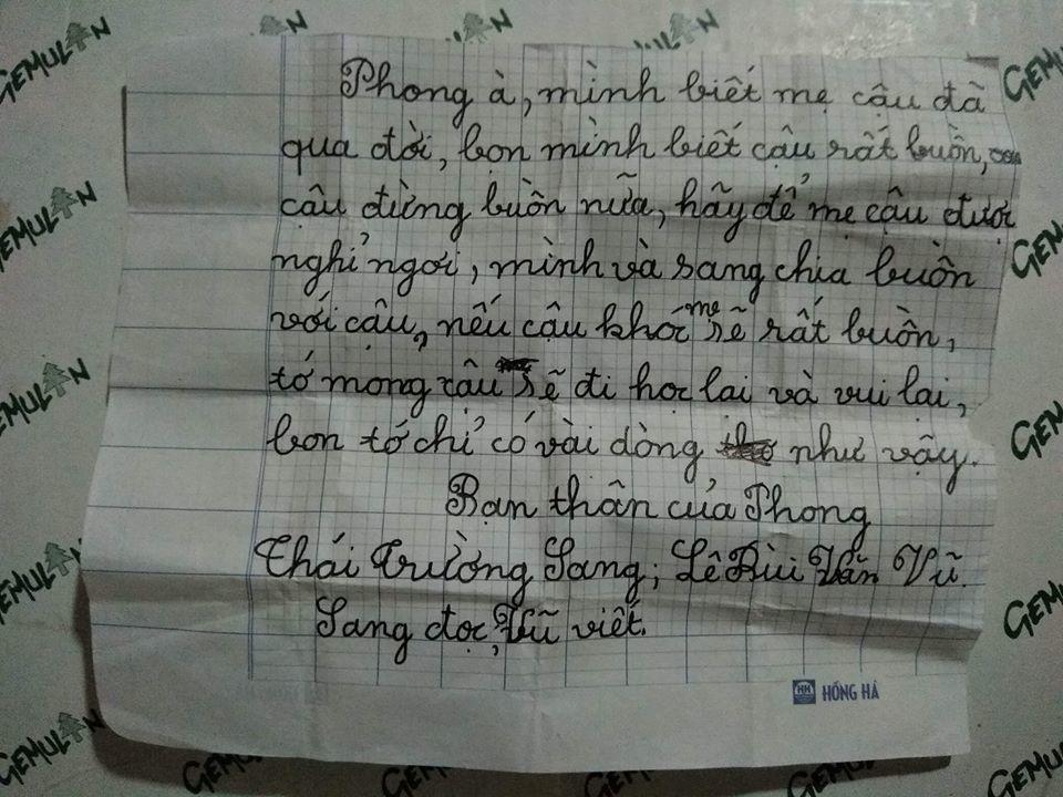 la thu gui ban than vua mat me cua hai be trai 8 tuoi, ai doc cung rung rung - 1