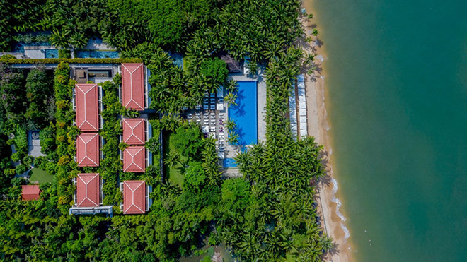 Thảm thực vật chiếm 70% diện tích Salinda resort