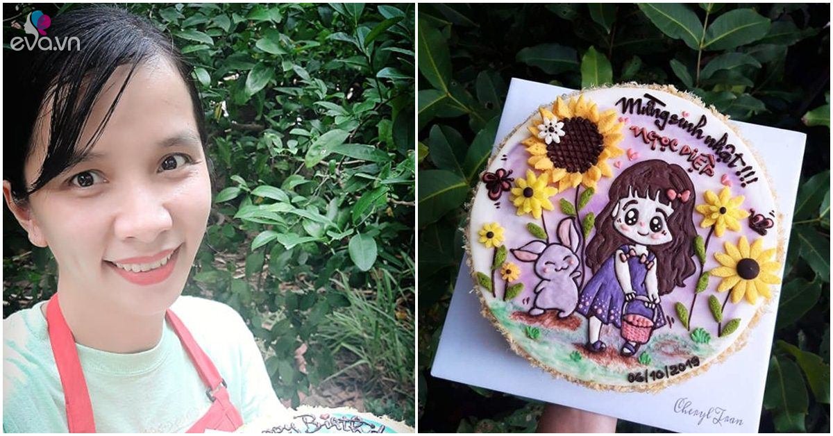 Làm bánh kem đẹp như tranh, mẹ Nha Trang vừa trông con vừa kiếm được tiền triệu