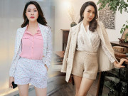 Thời trang - Khéo mặc như Hồng Diễm: diện quần short ngắn cũn vẫn thanh lịch vì chiêu mix đỉnh cao