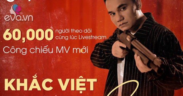 Hot: 60.000 người theo dõi cùng lúc livestream công chiếu MV mới của Khắc Việt trên mạng xã hội Gapo