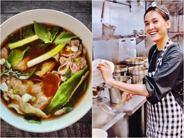 Hoa hậu Dương Mỹ Linh bán phở ở Mỹ nhưng dân mạng lo lắng 2 điều này cho cô