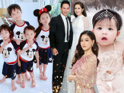 Thời trang - 1/6: Lý Hải Minh Hà cho con lên đồ nhóm Mickey, con gái bà trùm Hoa hậu đội vương miện