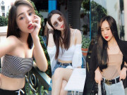 Thời trang - Quỳnh Kool quyến rũ với phong cách “nửa kín nửa hở” khi diện áo bra cùng sơ mi xuống phố