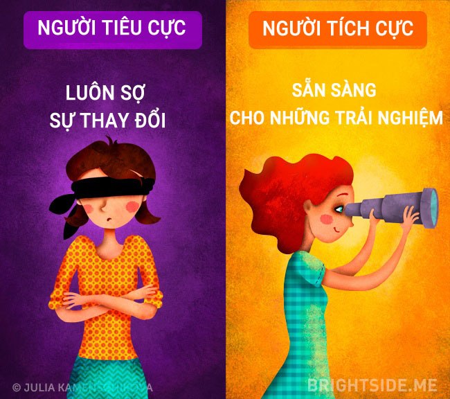 bo tranh ve 12 su khac biet ro ret giua nguoi tich cuc va nguoi tieu cuc - 1