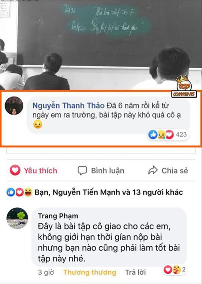 co giao giao bai tap cuoi cung vao tiet van cuoi, doc de ai cung ngac nhien, xuc dong - 3