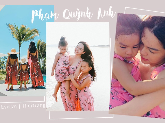 Ba mẹ con Phạm Quỳnh Anh xúng xính váy áo đồng điệu, nhìn thôi cũng thấy đong đầy tình cảm