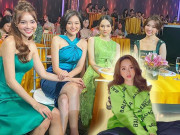 Thời trang - Giữa dàn mỹ nhân ai cũng mặc váy xanh, Hương Giang nổi bần bật nhờ khéo "chơi trội"