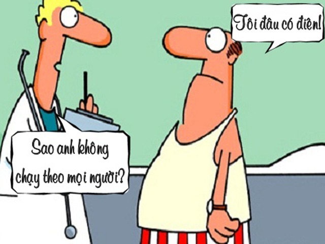 Truyện cười hay: Bác sĩ đứng hình trước lời đáp trả của bệnh nhân tâm thần
