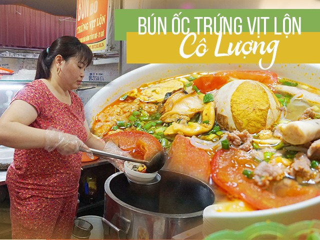 quan bun oc trung vit lon trong ngo nho kho tim, cuoi tuan ban het veo 500 bat/ngay - 1