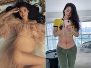 Bà bầu - Đẻ mổ vừa tròn tháng, "Kim siêu vòng 3 Việt Nam" đã tự tin vén áo khoe bụng bà đẻ