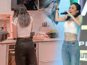 Thời trang - Mấy ai quyến rũ như Mỹ Tâm, vào bếp vẫn diện croptop kheo eo thon