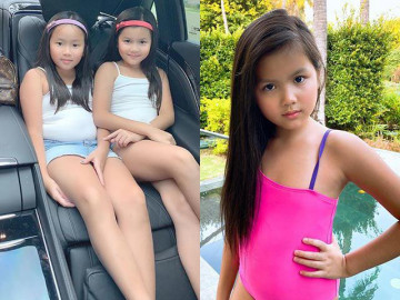 Hoa hậu từng được khuyên phá cặp song thai để giữ mạng, 9 năm sau được 2 "chân dài" nhí