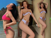 Làm đẹp - Diện bikini vào mới thấy, dù mảnh mai là thế nhưng body Chi Pu cũng đồng hồ cát ra trò
