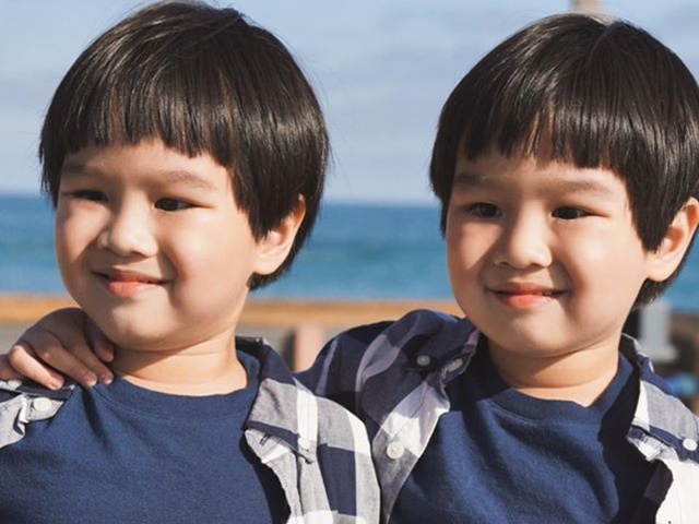 Sao Việt 24h: 2 con sinh đôi của Quỳnh Trâm và Baggio lớn như 5-6 tuổi, điển trai ngời ngời