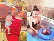 Giải trí - Con trai chưa được 1 tuổi, Lan Khuê đã tuyên bố thuê 10 vú nuôi chăm cháu nội sau này