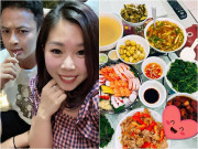 Bếp Eva - Vợ Hồng Đăng khoe mâm cơm gia đình và than ốm mà ai cũng muốn "ốm theo"